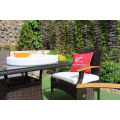 Vente chaude de 4 chaises et table pour ensembles à manger PE Poly Rattan Wicker Outdoor Garden Furniture